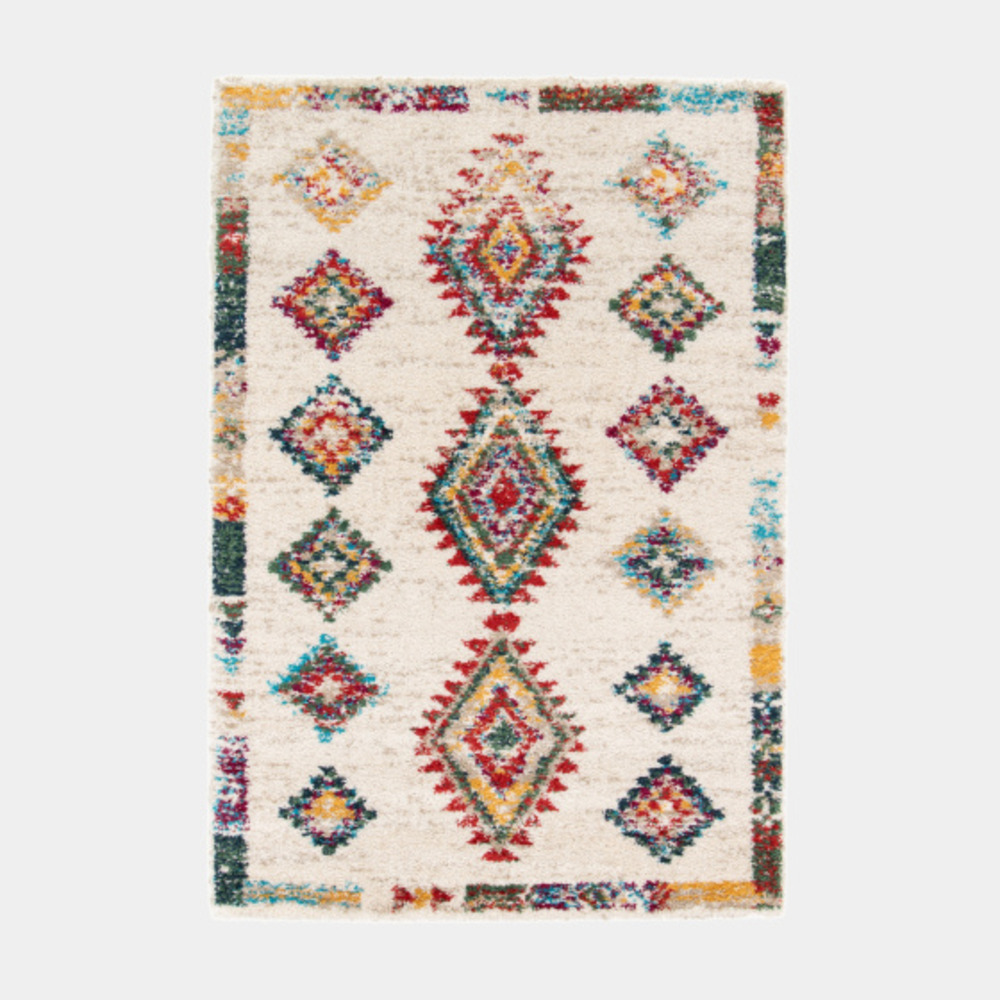 Tapis motif berbère - kaya - multicolore - 80 x 150 cm