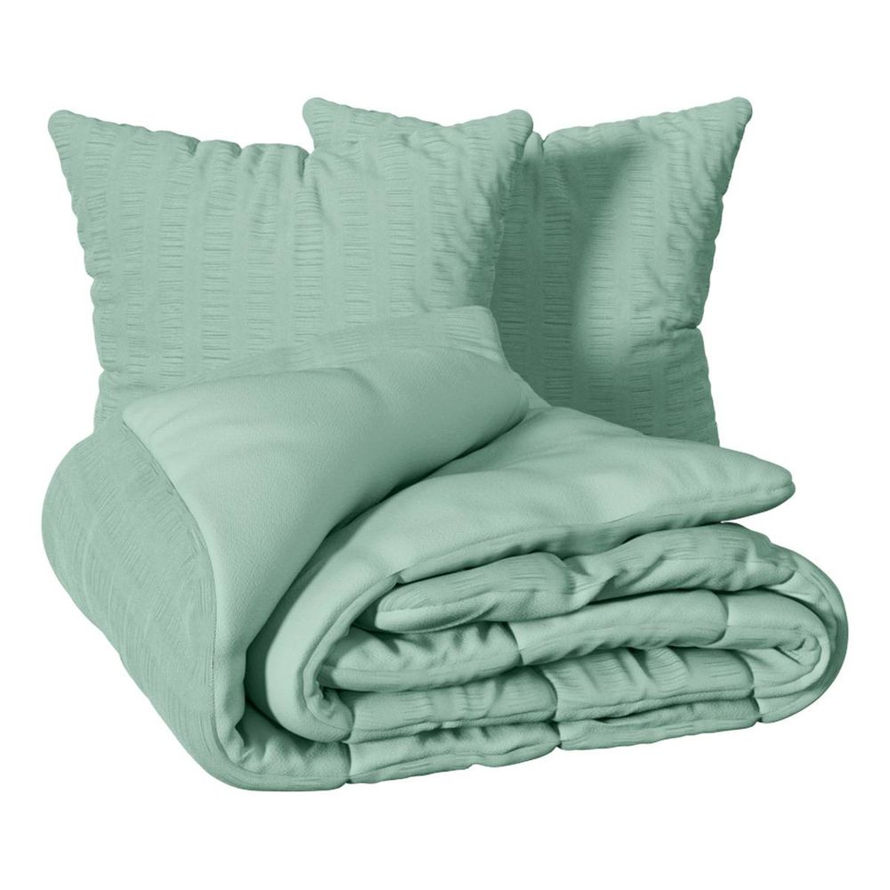 Parure de lit irhia 240x220cm vert céladon