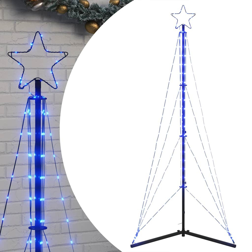 Sapin de noël à led 363 led bleu 182 cm
