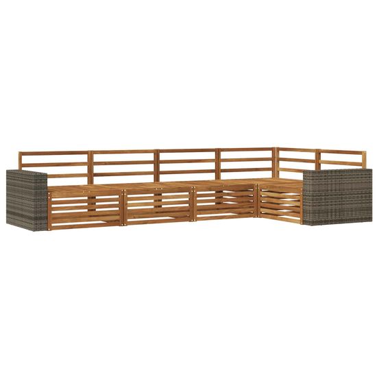 Ensemble de canapés d'extérieur 5 pc naturel