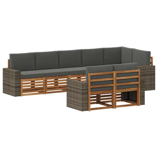 Ensemble de canapés d'extérieur 8 pc polyester