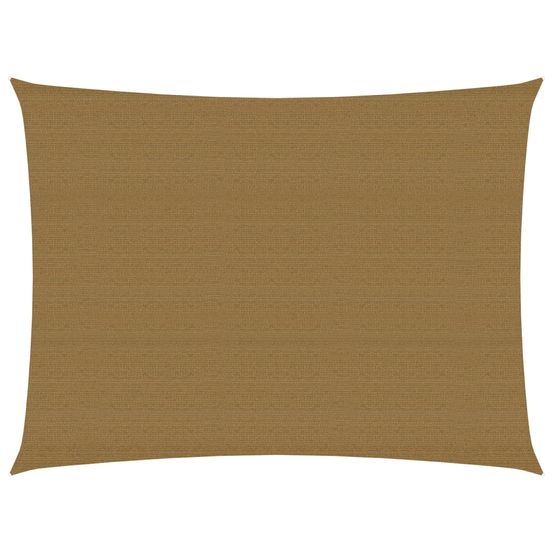 Voile d'ombrage 160 g/m² taupe 3 x 4 m pehd
