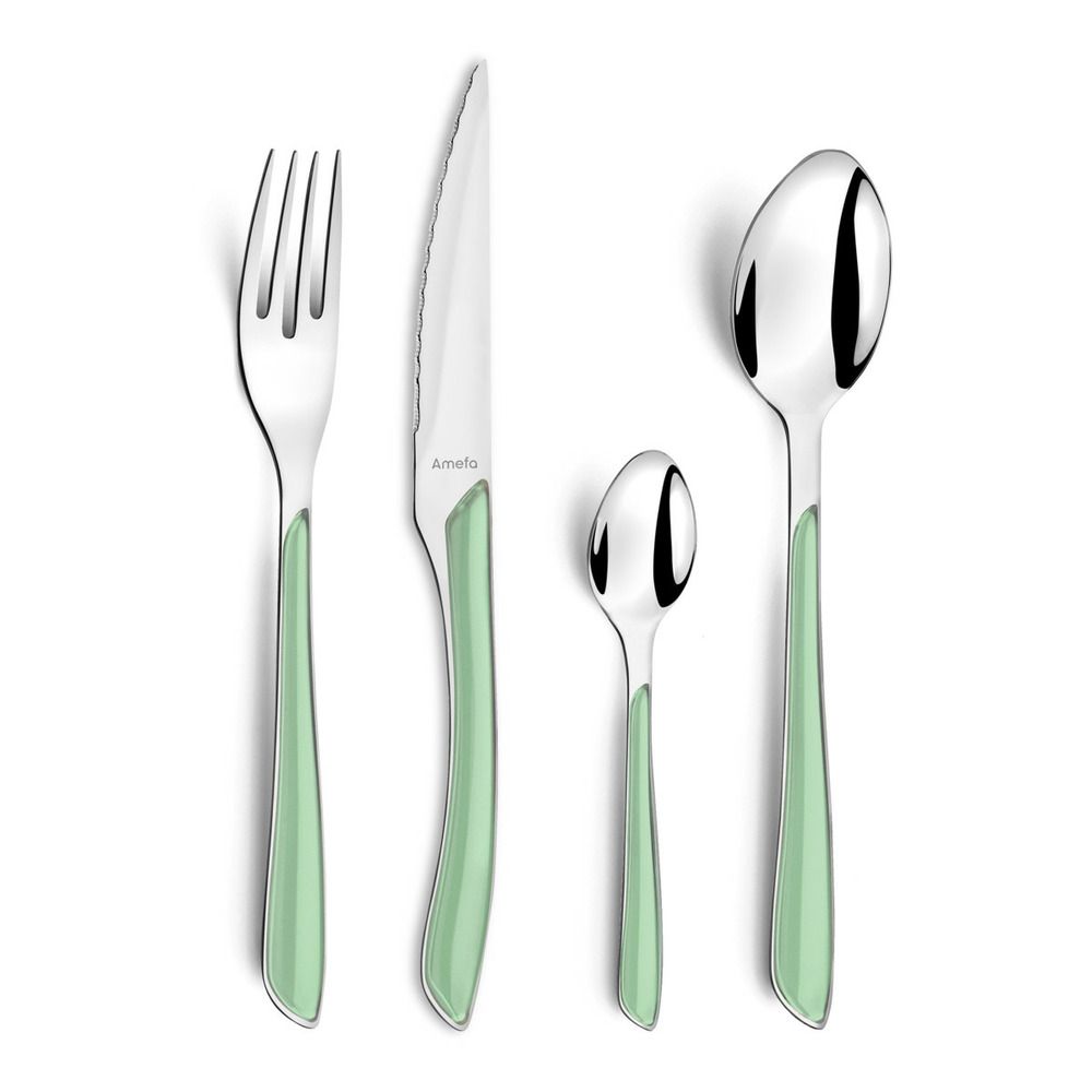 Eclat pastel vert - ménagère 24 pièces