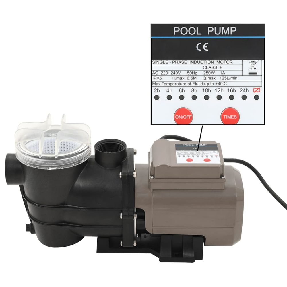 POMPE DE PISCINE AVEC MINUTERI-(868448)
