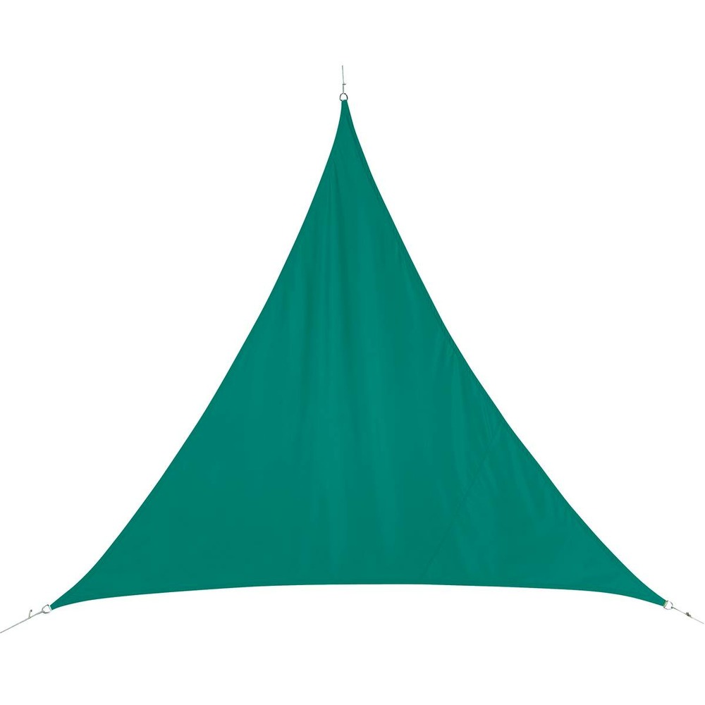 Voile d'ombrage triangulaire curacao émeraude