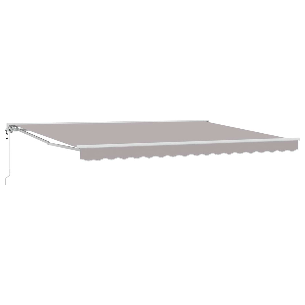 Auvent rétractable électrique gris clair 5 x 3 m
