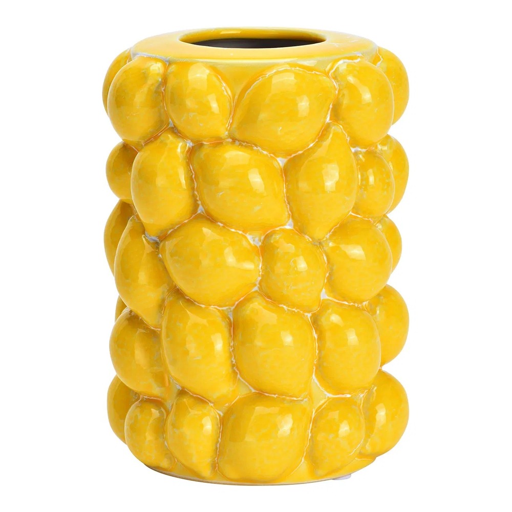 Vase citron en céramique