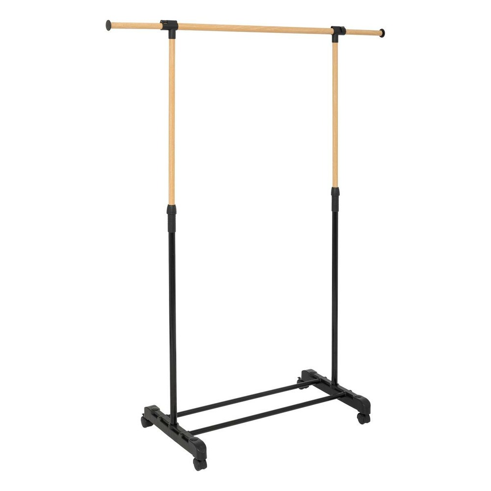 5five - portant à vêtements extensible effet bois