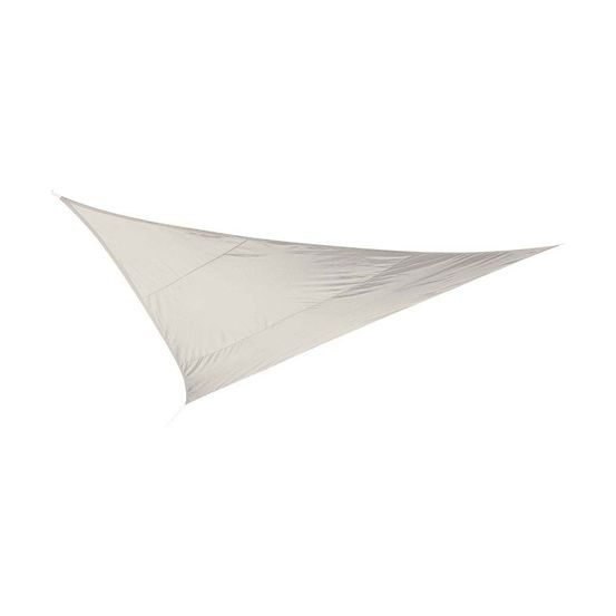 Toile d'ombrage triangulaire 5 mètres blanc gardenia