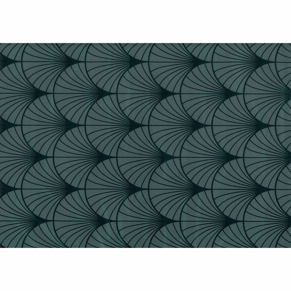 Adhésif décoratif pour meuble effet art déco - 200 x 45 cm - noir