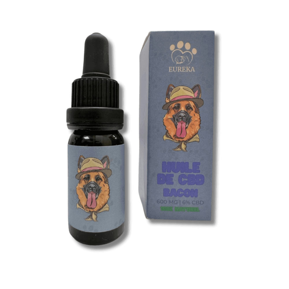Huile Apaisante pour Chien 6% Saveur Bacon