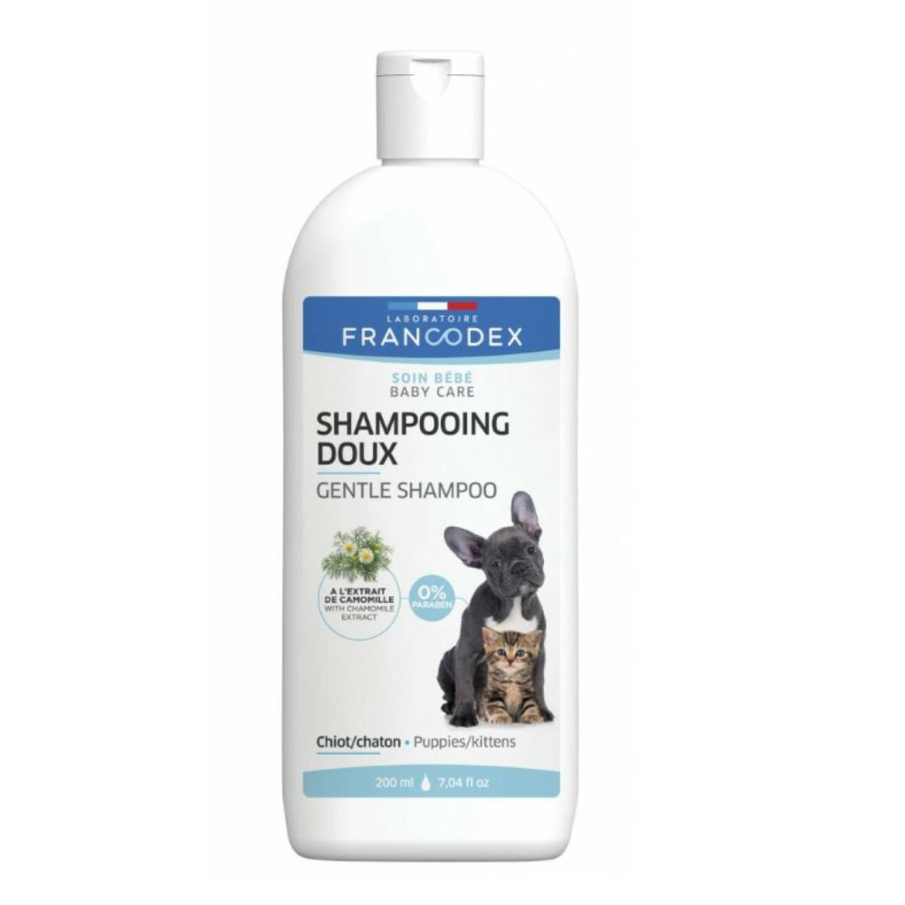 Shampooing doux 200 ml pour chiots et chatons