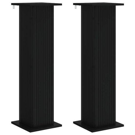 Support de plante 2 pc noir 30,5 x 30 x 100,5 cm