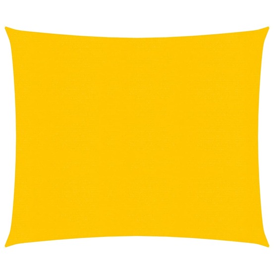 Voile d'ombrage 160 g/m² jaune 3,6 x 3,6 m pehd