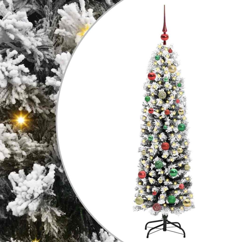 Sapin de noël artificiel vert 150 cm pvc et acier et plastique