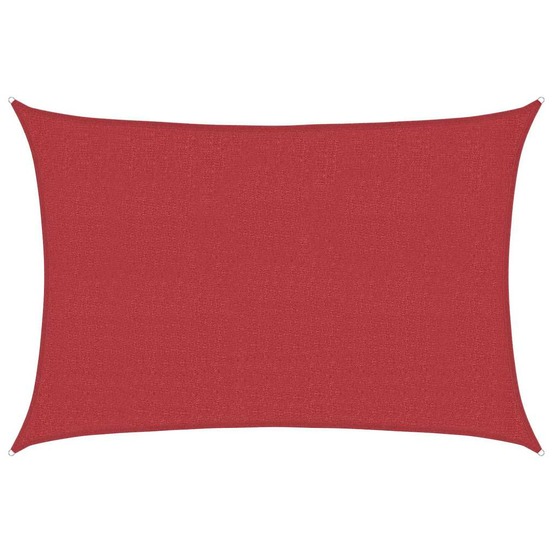 Voile d'ombrage 160 g/m² rouge 2,5x4 m pehd