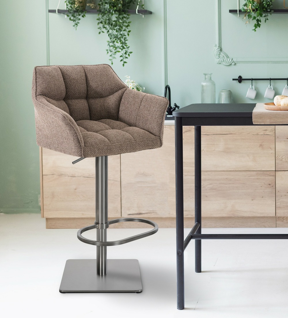 Tabouret de bar damaso e tissu