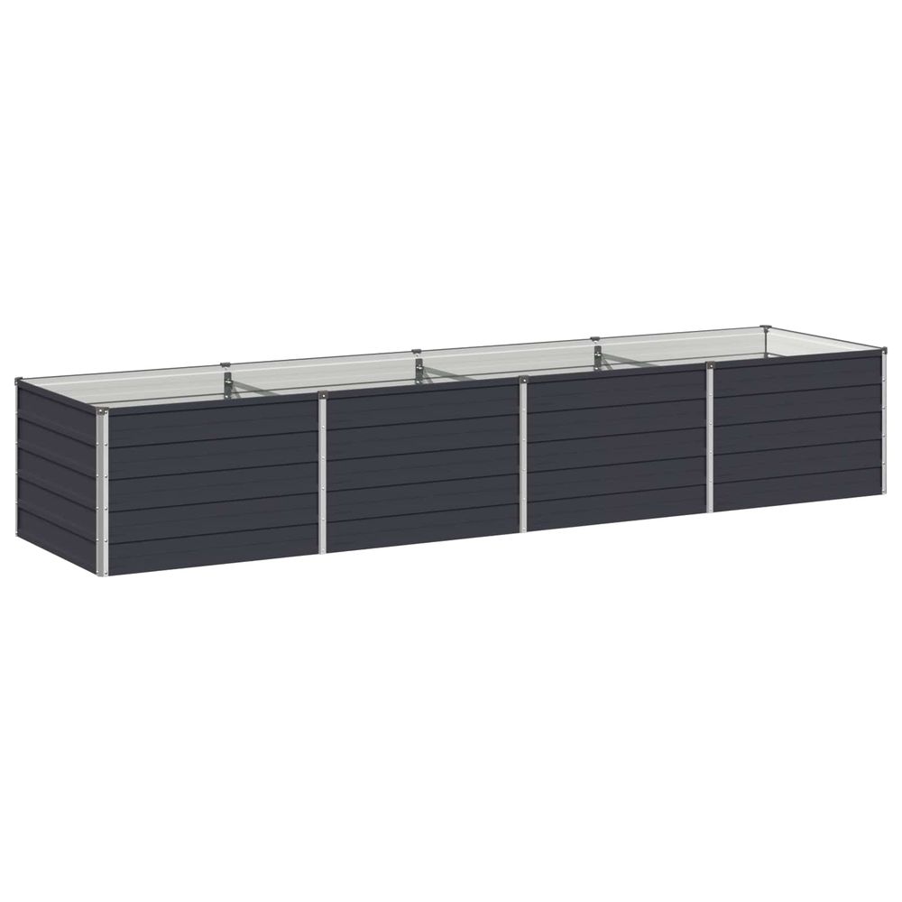 Jardin surélevé anthracite 320 x 80 x 55 cm
