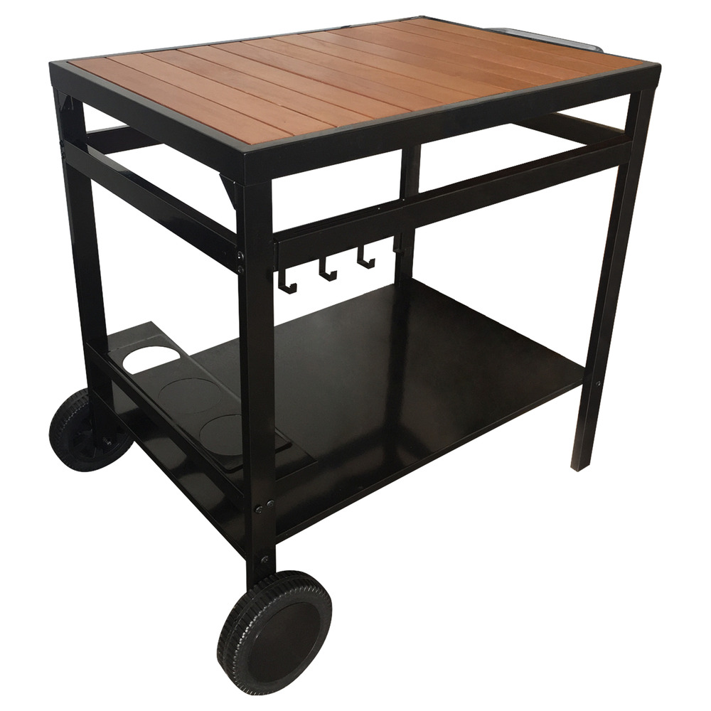 Desserte aveiro noire pour plancha