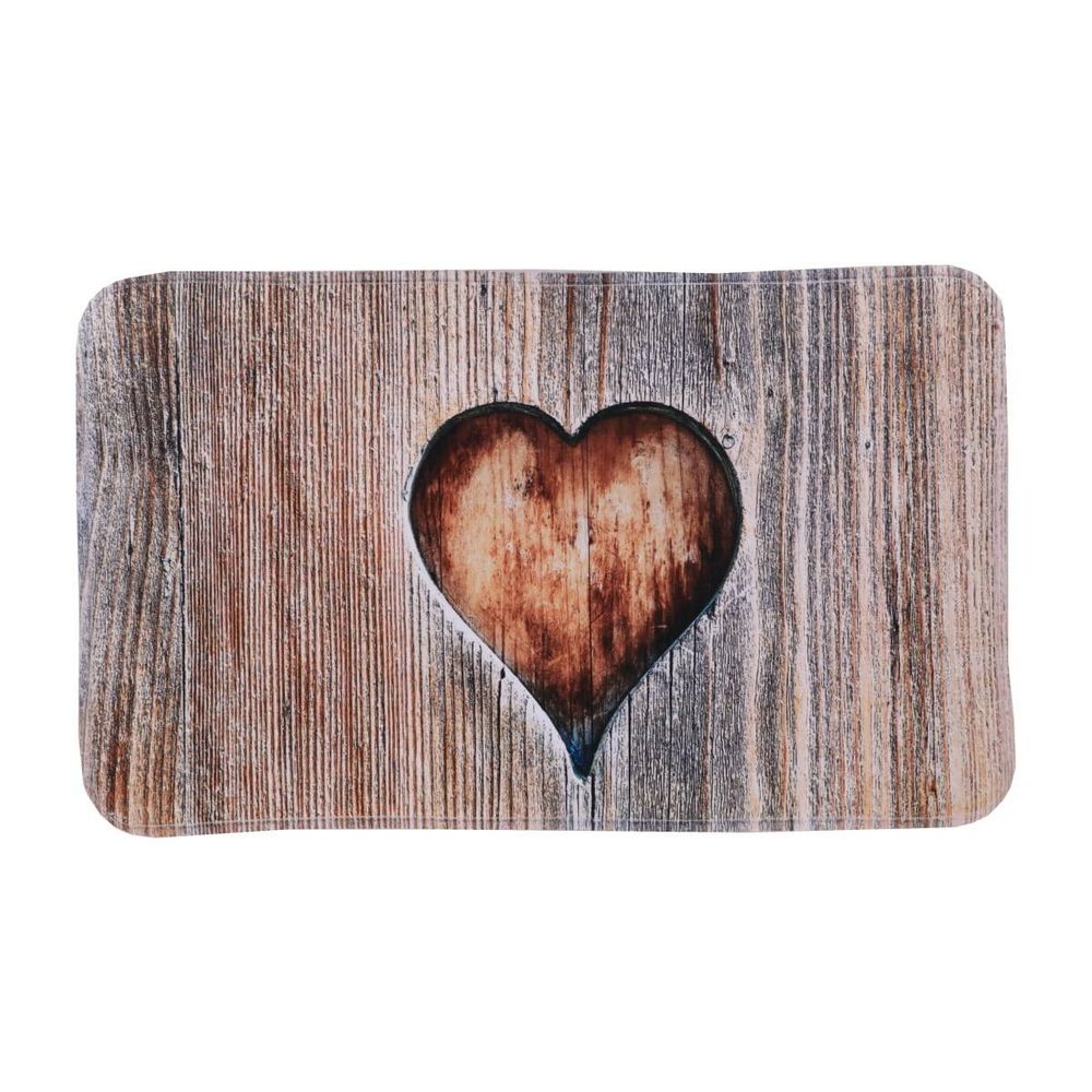 Tapis microfibre imprime 45x75 cm - amour
