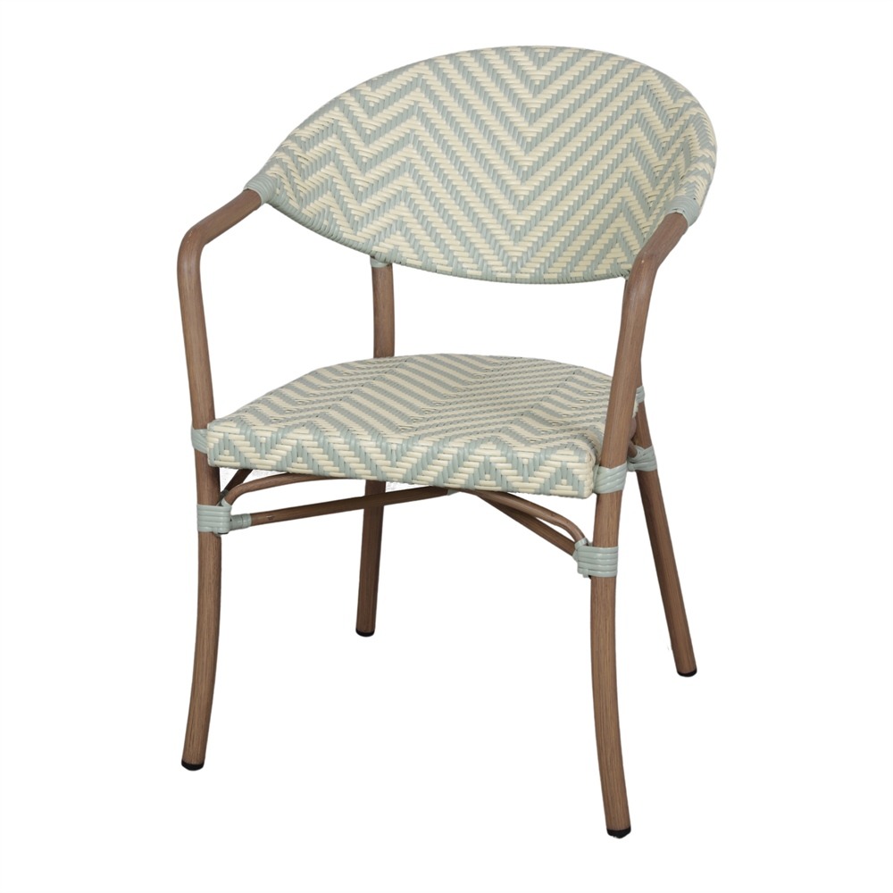 Chaise d’extérieur avec un style bistrot - modèle 038 - bleu eau