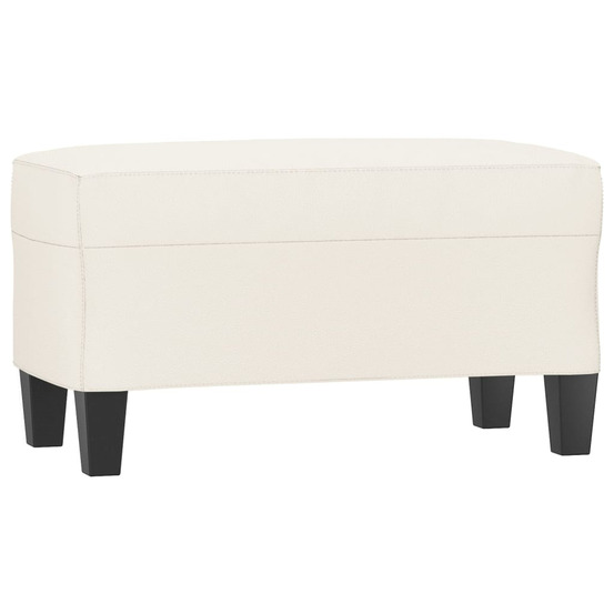 Banc crème 70x35x41 cm similicuir