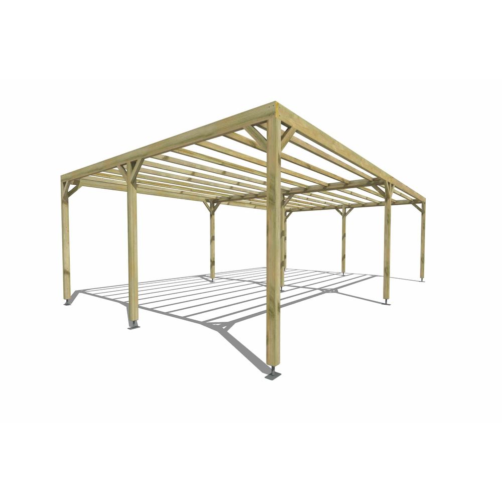 Pergola bois • 8m x 5m • indépendante • sens largeur • livraison comprise