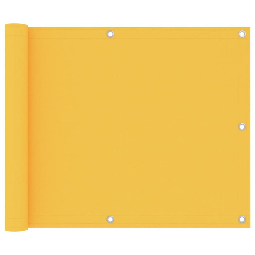 Écran de balcon jaune 75x600 cm tissu oxford