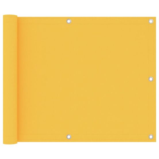 Écran de balcon jaune 75x600 cm tissu oxford
