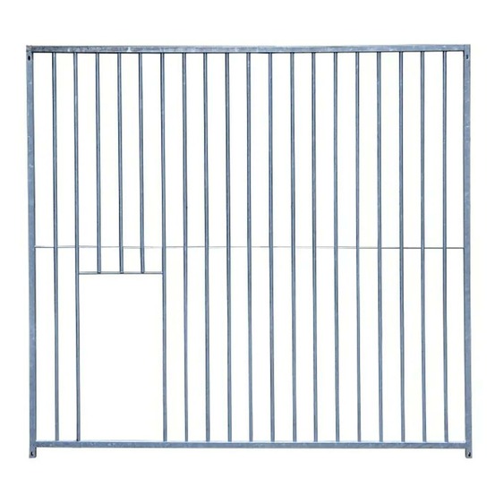 Panneau de chenil à barreaux 1,5m ouverture pour niche - hauteur 184cm