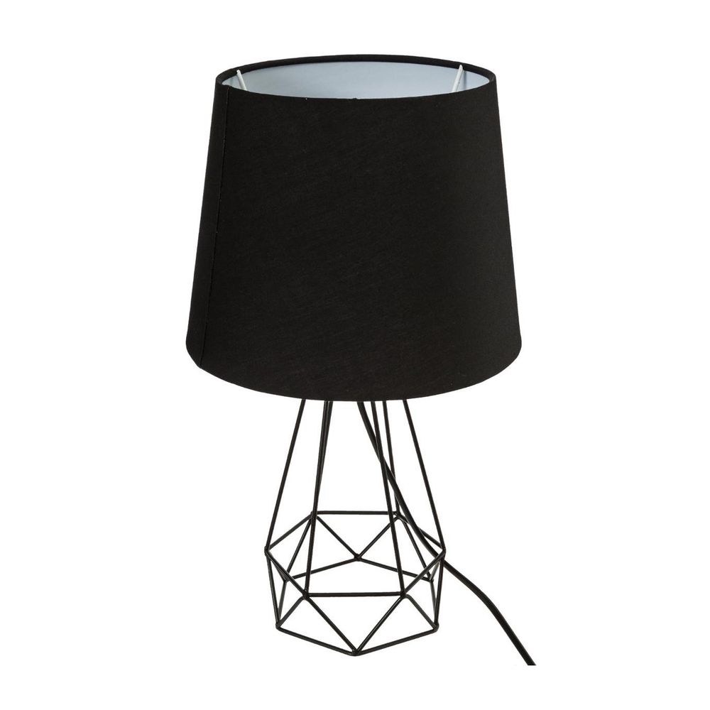 Lampe à poser en métal filaire noir h 35 cm