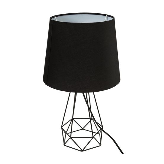 Lampe à poser en métal filaire noir h 35 cm