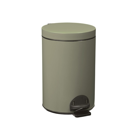 Poubelle à pedale 14l gris ciment - 90194