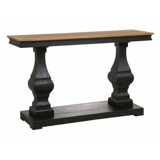 Console balustre bois noir - héritage interior's