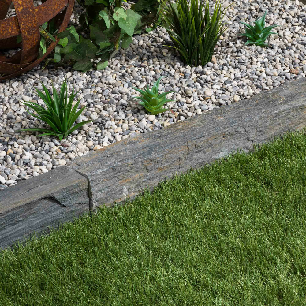 Bordure de jardin schiste 150x3-7x3-7 cm (à l'unité) - ro'ma nature