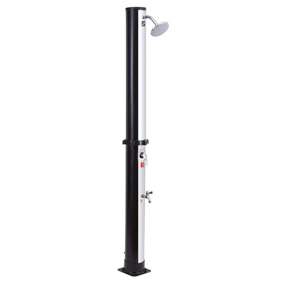 Douche solaire fidgi noire et argent 35l