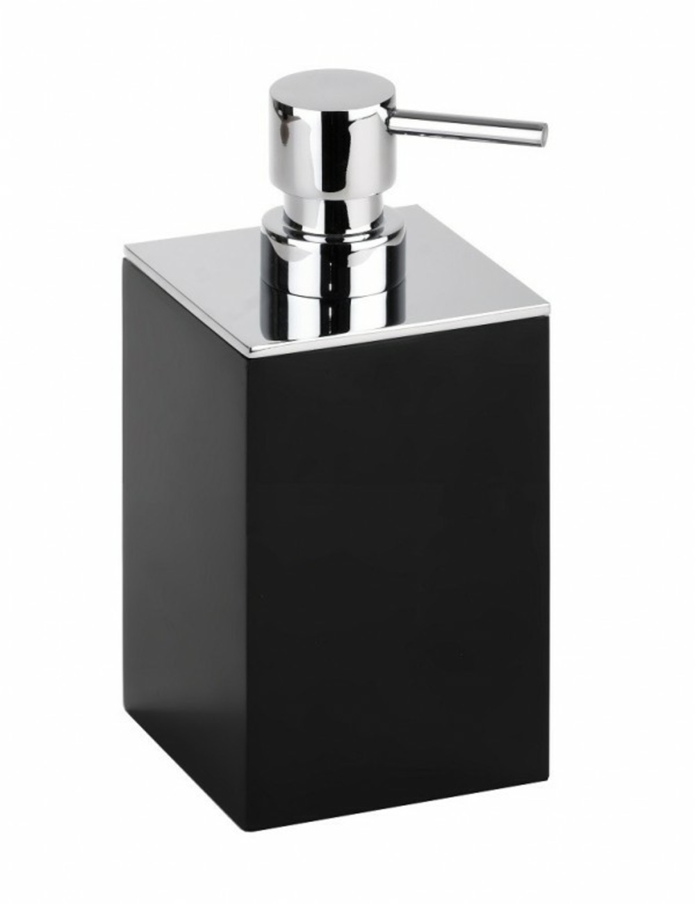 Distributeur de savon liquide carré à poser gamma en laiton chrome mat 200 ml-http://maisondelatendance.com/img/co/11.jpg-noir-7.