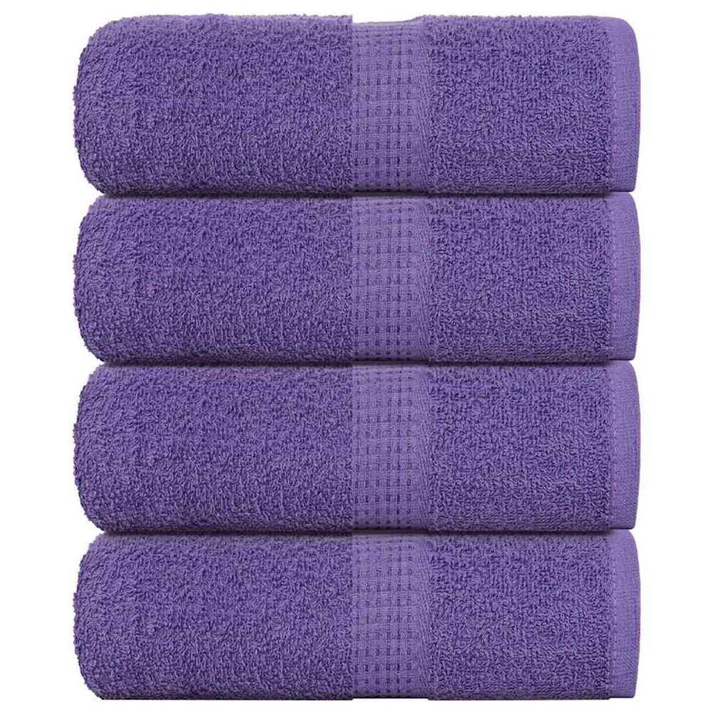 Serviettes d'invité frogn 4 pcs violet 30x50 cm 360 g/m²