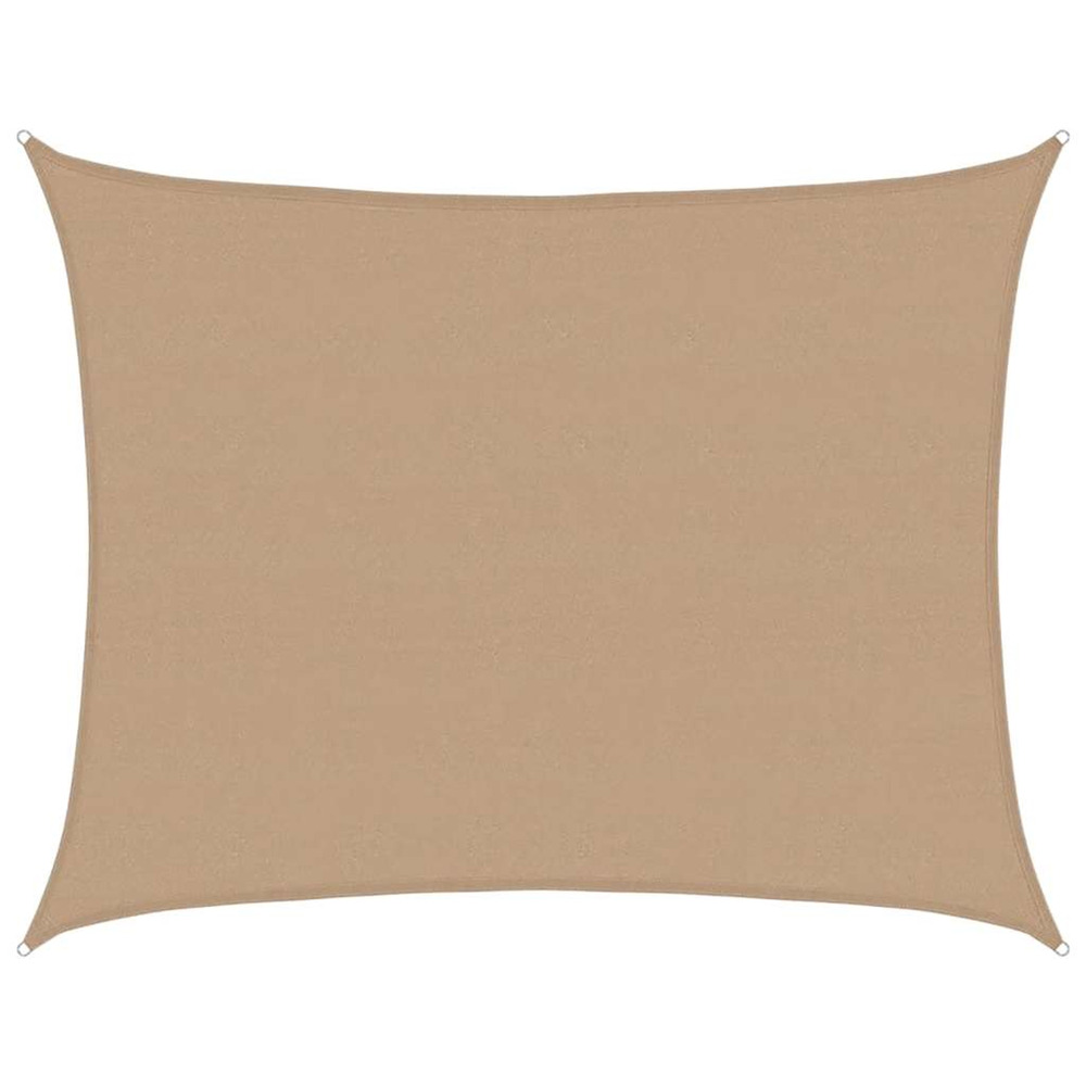 Voile d'ombrage 160 g/m² taupe 6x7 m pehd