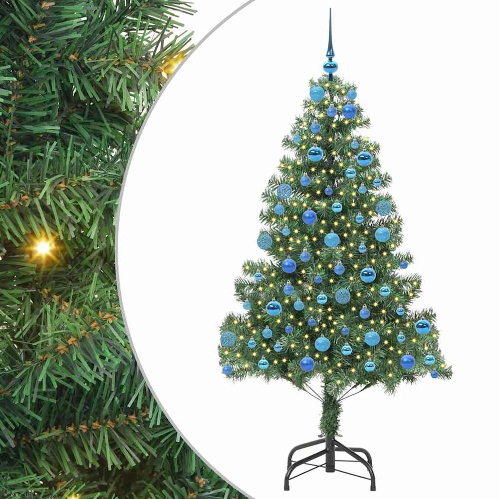 Sapin de noël avec 300 led avec support vert 180 cm pvc