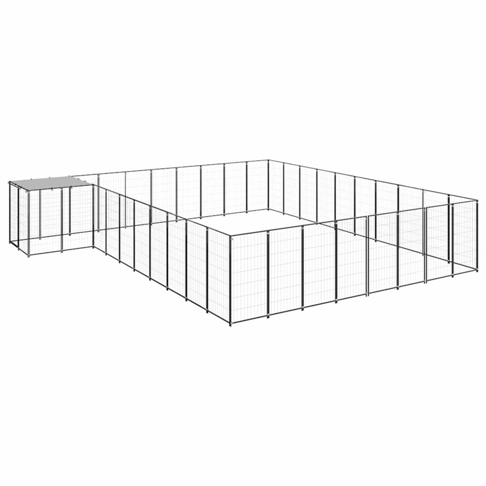 Chenil noir 25,41 m² acier