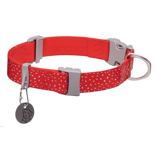 Collier imperméable à l'épreuve et des odeurs pour les chiens confluence™. Couleur: rd sumac (rouge), taille: l (51-66cm)