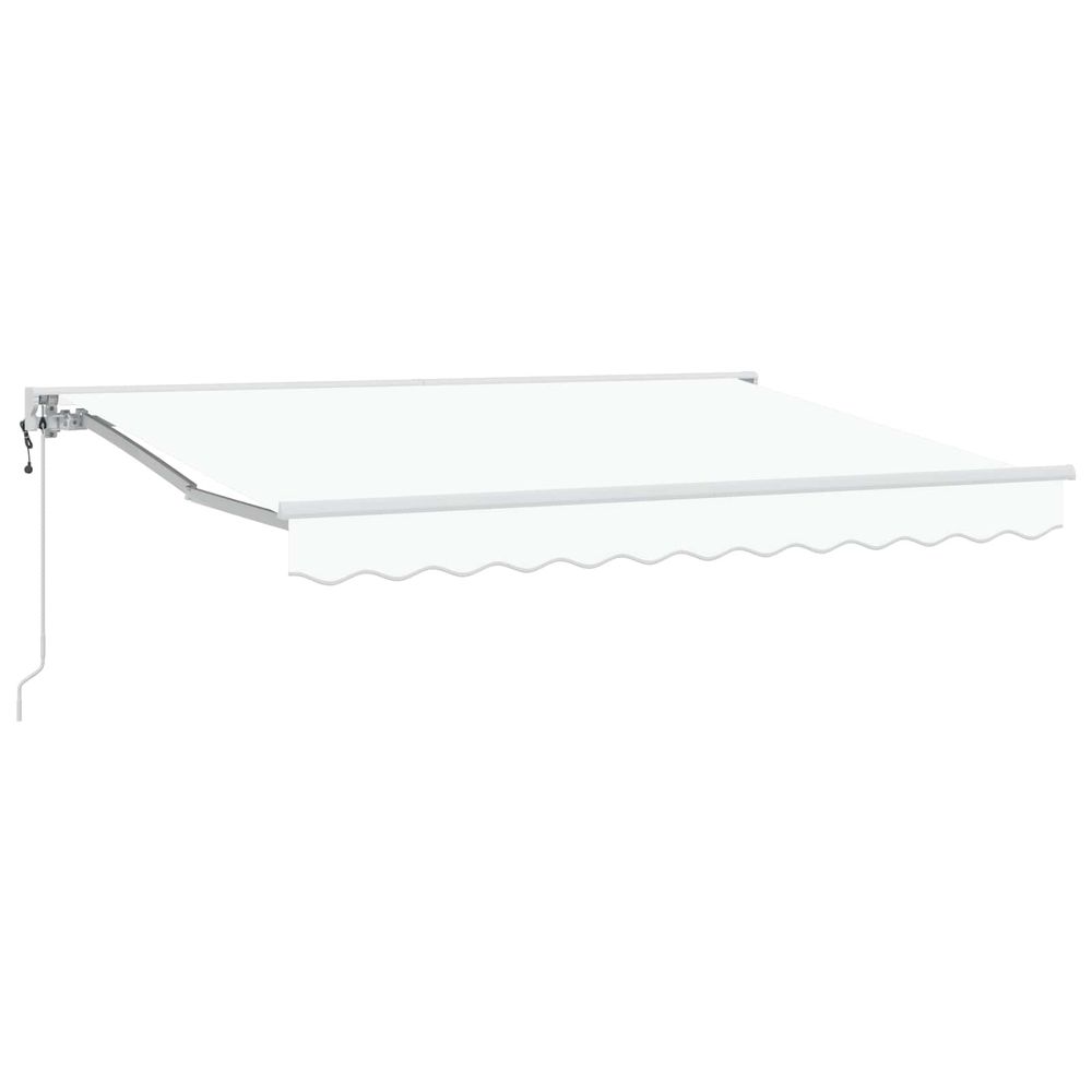 Auvent rétractable électrique blanc 3,5 x 2,5 m