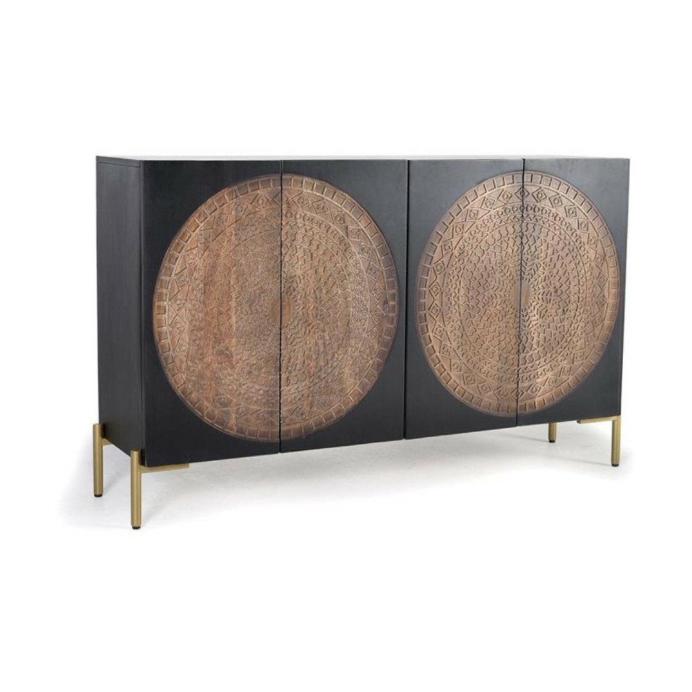 Buffet bois-fer noir - ebéline décoration d'autrefois