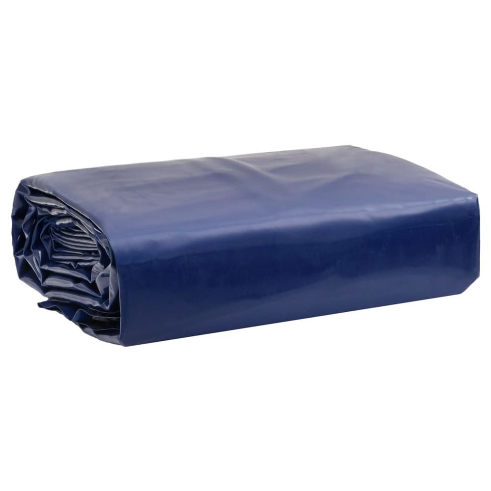 Bâche 650g / m² bleu 3,5 x 5 m toile avec revêtement en pvc