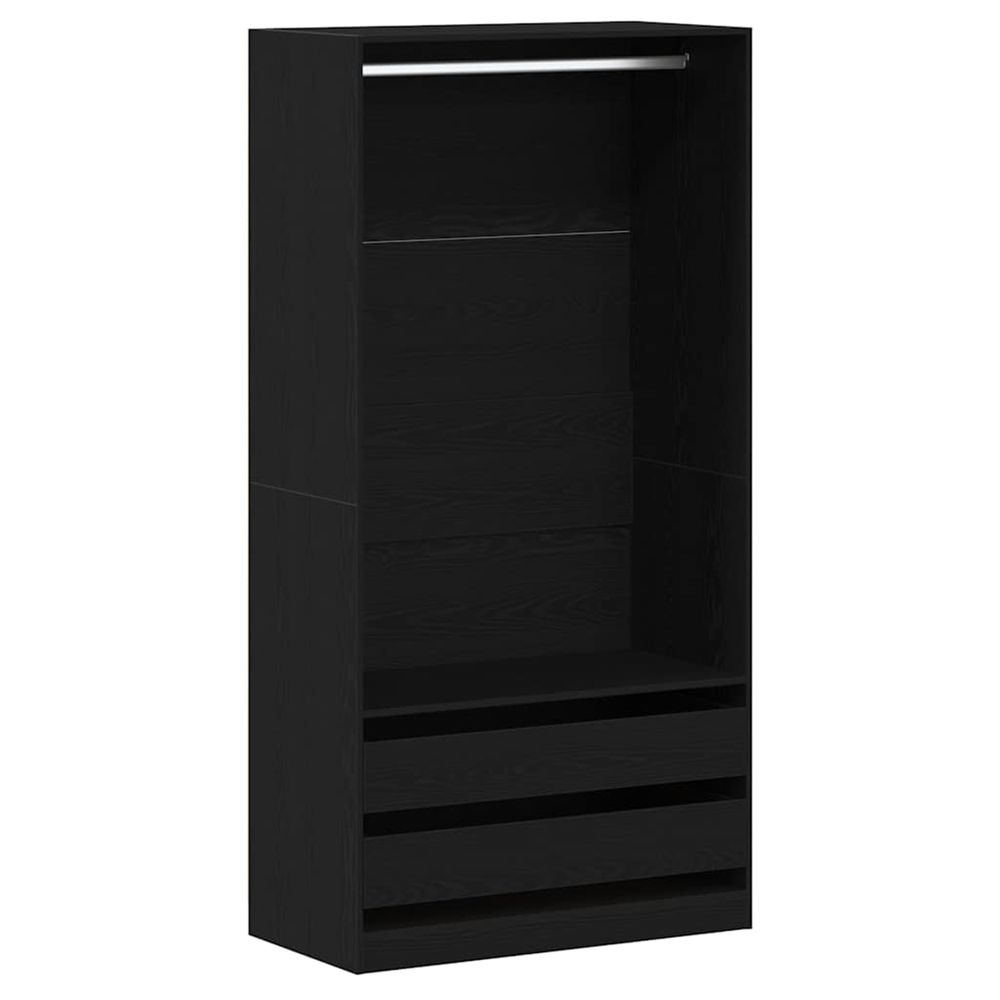 Armoire chêne noir 100 x 50 x 200 cm bois d'ingénierie