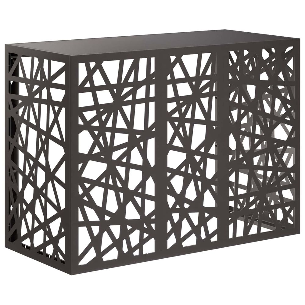 Housse de climatiseur noir 110 x 50 x 80 cm acier