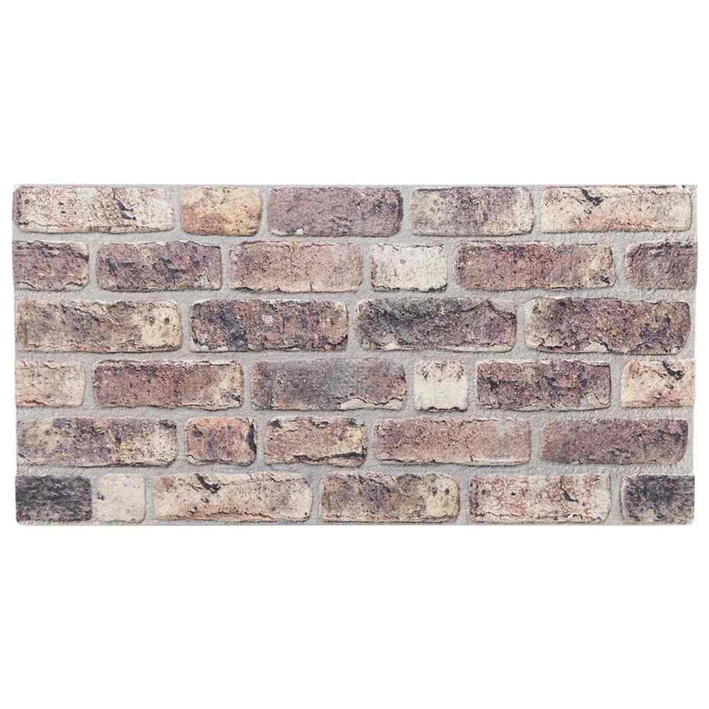 Panneaux muraux 3d 10 pcs marron foncé 100x50 cm eps