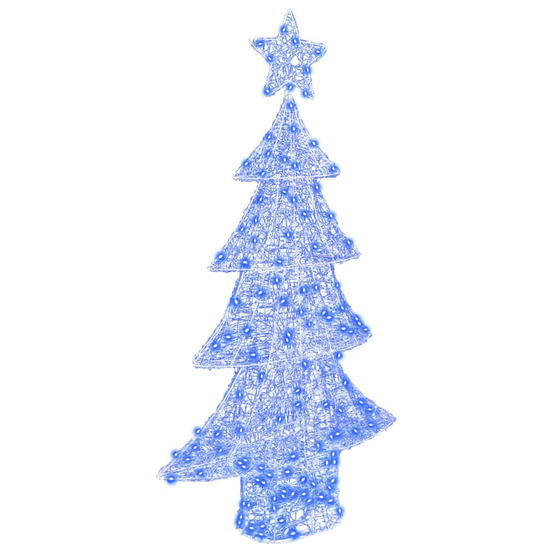 Sapin de noël avec 160 led bleu 150 cm acrylique