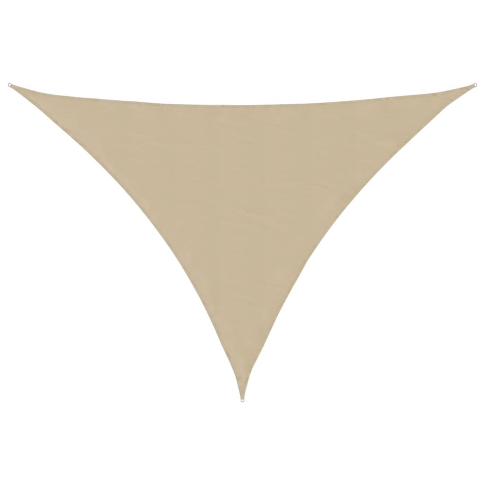 Voile de parasol tissu oxford triangulaire 4x5x5 m beige